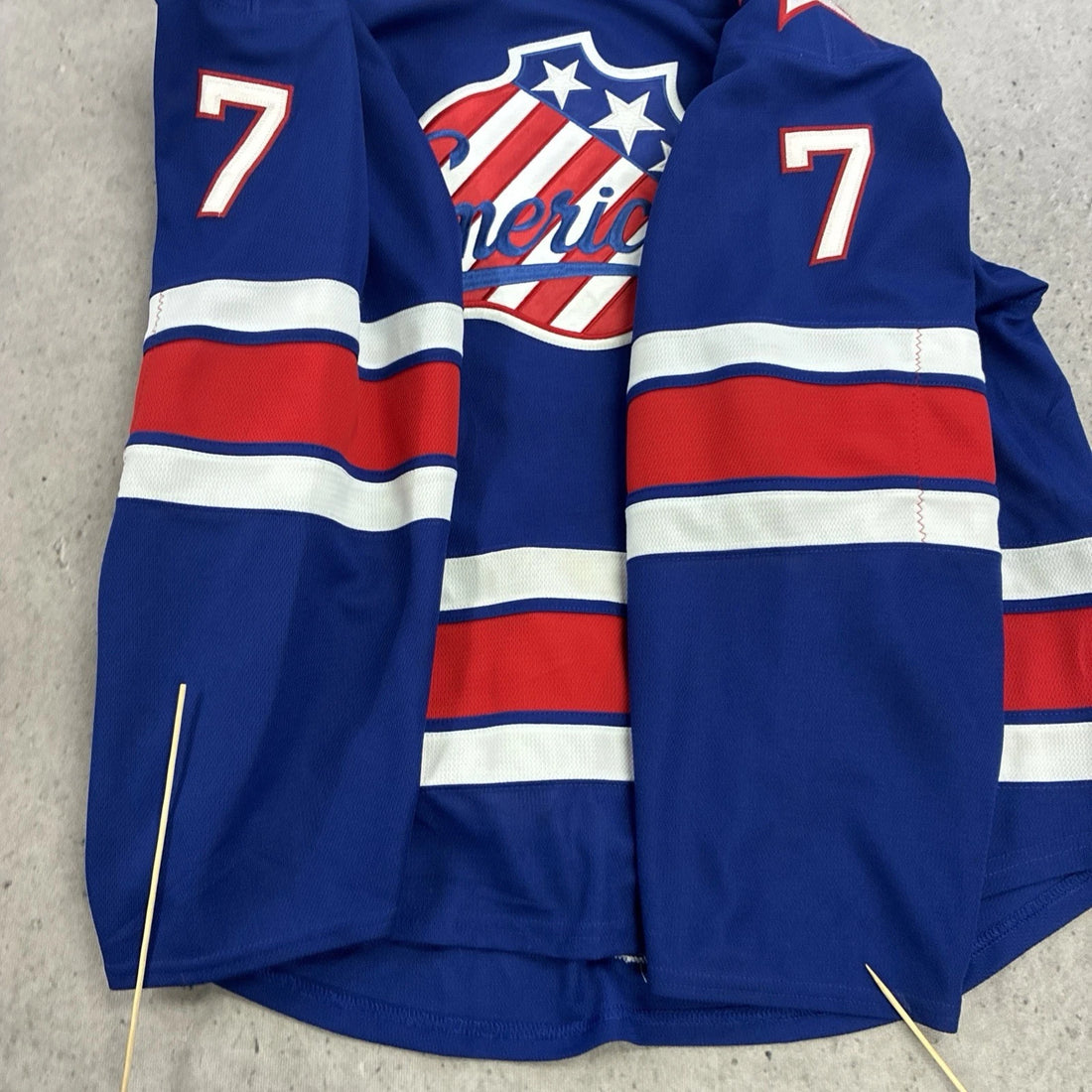 Rochester Americans Tobie Paquette Bisson Authentic 2018 2019 Game Jersey 56 AHL