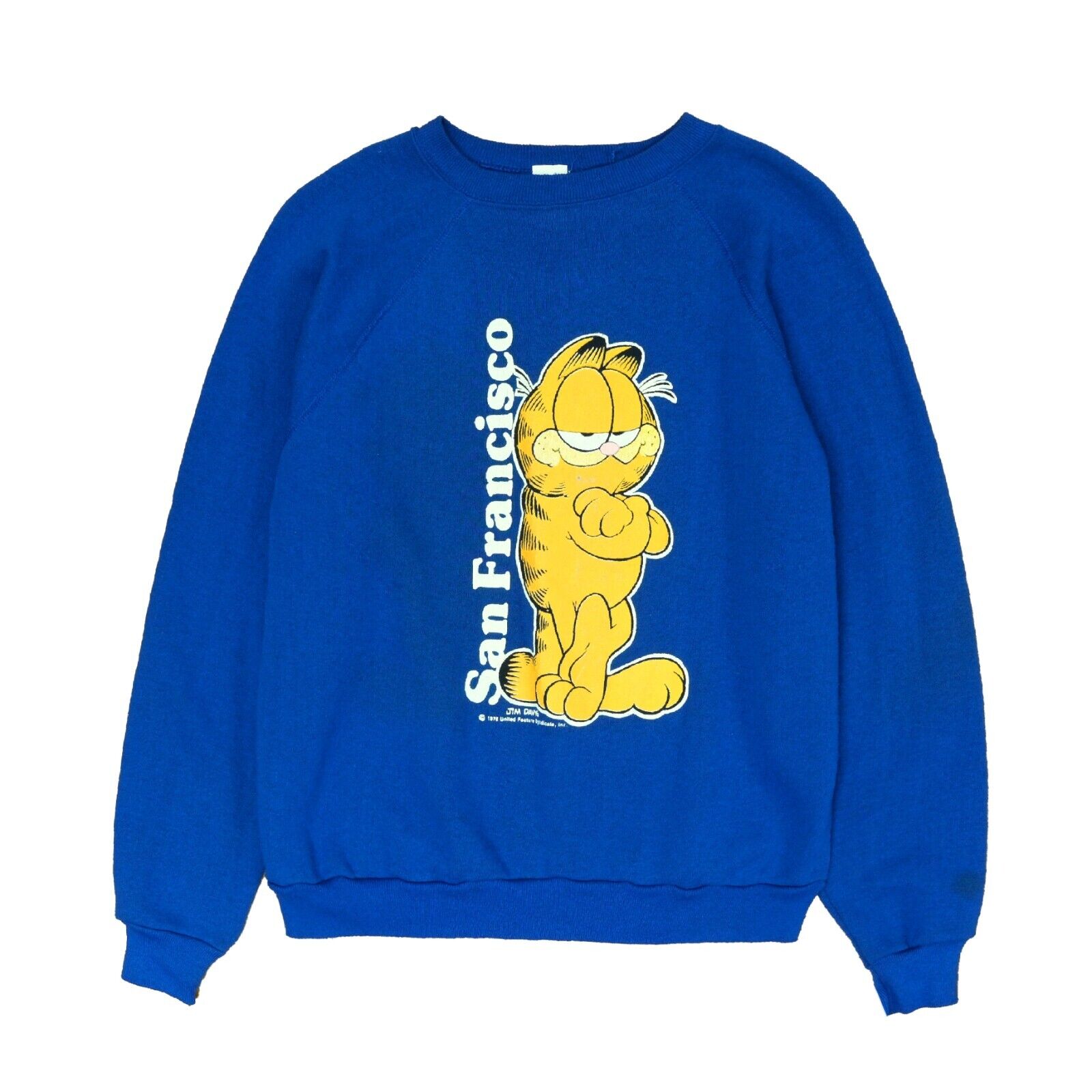 Vintage Garfield San Francisco Sweatshirt Crewneck Size XL 1978