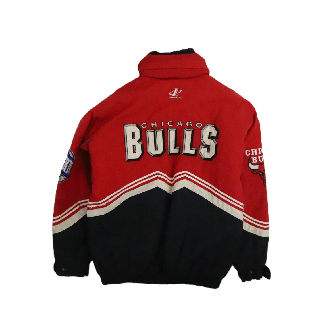 Vintage Chicago Bulls Logo Athletic Puffer Jacket Size XL NBA