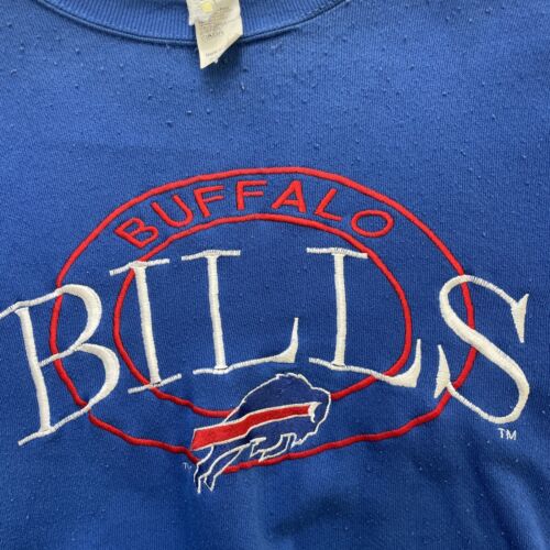 Vintage Buffalo Bills Sweatshirt Crewneck Size XL Embroidered 90s NFL