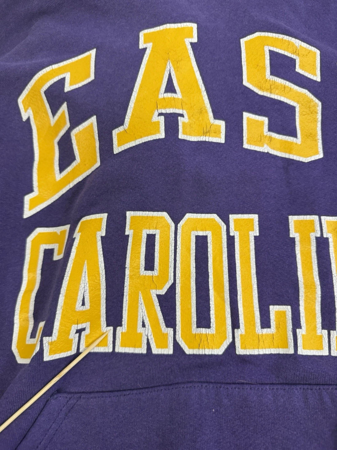 Vintage East Carolina Russell Athletic Sweatshirt Hoodie Size Medium Purple