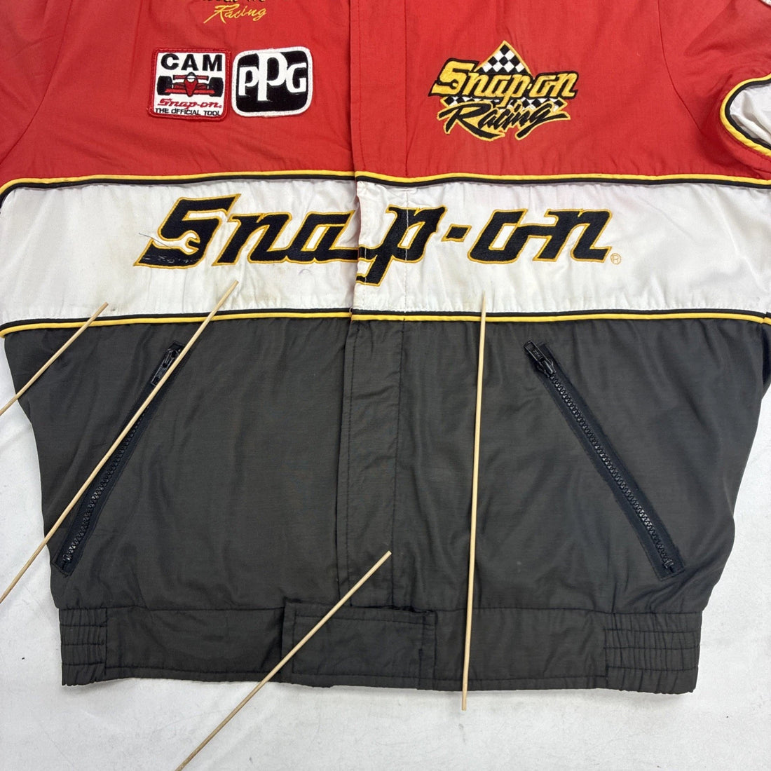 Vintage Snap-On Molson Indy Racing Jacket Size XL Patches