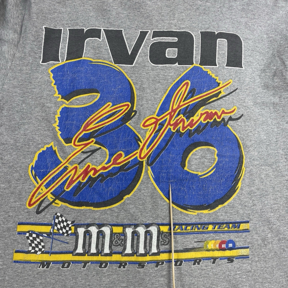 Vintage Ernie Irvan M&M Racing T-Shirt Size XL