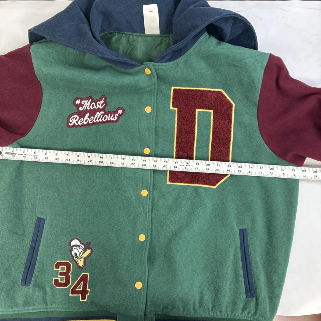 Donald Duck Disney Varsity Jacket Size 2XL