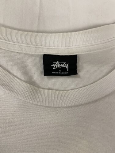 Stussy High Power Squad Long Sleeve T-Shirt Size Small White