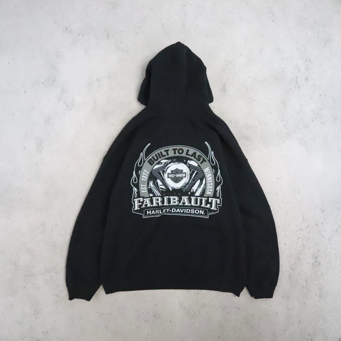 Harley Davidson Motorcycles Built To Last Sweatshirt Hoodie Size XL