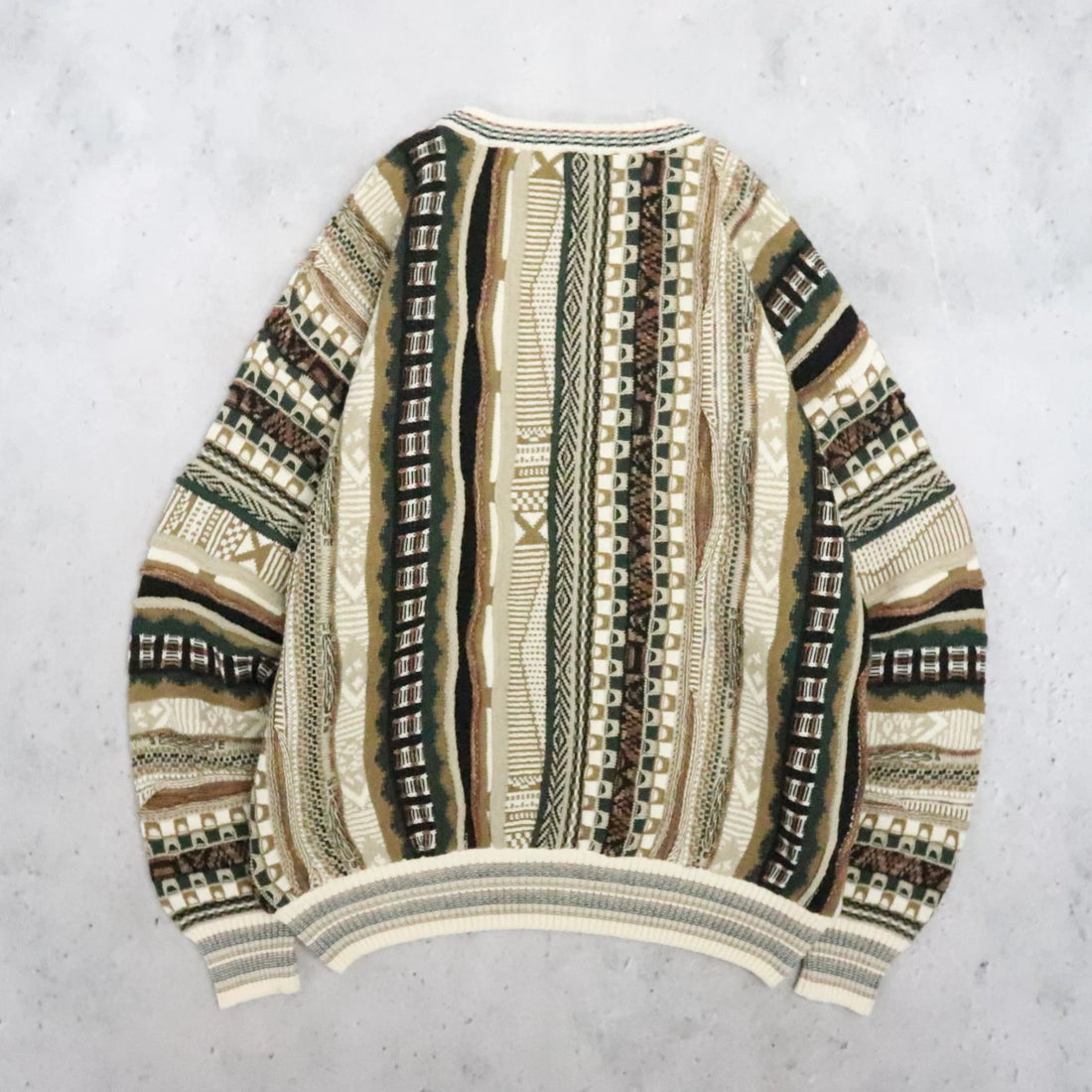Vintage Croft & Barrow 3D Knit Crewneck Sweater Size Large