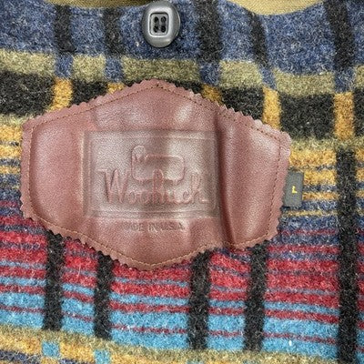 Vintage Woolrich Barn Coat Chore Work Jacket Size Large Wool Lined
