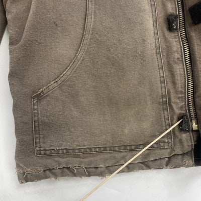 Vintage Carhartt Canvas Work Jacket Large Tall Brown J22