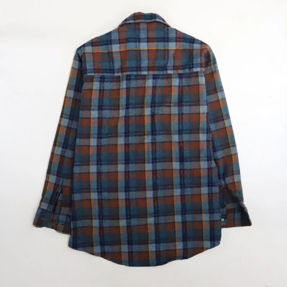 Vintage Sears Wool Button Up Shirt Size Medium Plaid