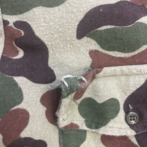 Vintage Duxbak Duck Camo Button Up Shirt Size XL Camouflage