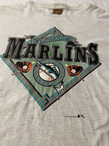 Vintage NUTMEG Florida Marlins Miami 90's T-Shirt XL