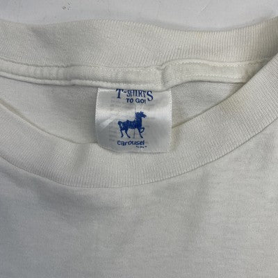 Vintage Rocky & Bullwinkle Moosle Beach T-Shirt Size Large 1987 80s
