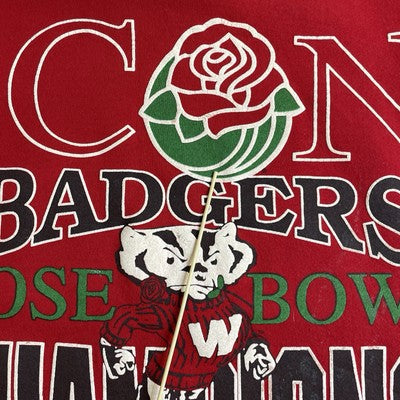 Vintage Wisconsin Badgers Rose Bowl Champions Spell Out Sweatshirt XL 1994 NCAA