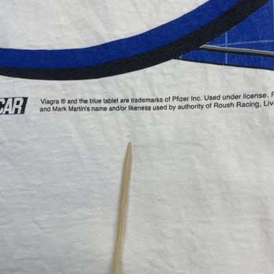 Vintage Mark Martin Viagra Racing T-Shirt Size XL NASCAR