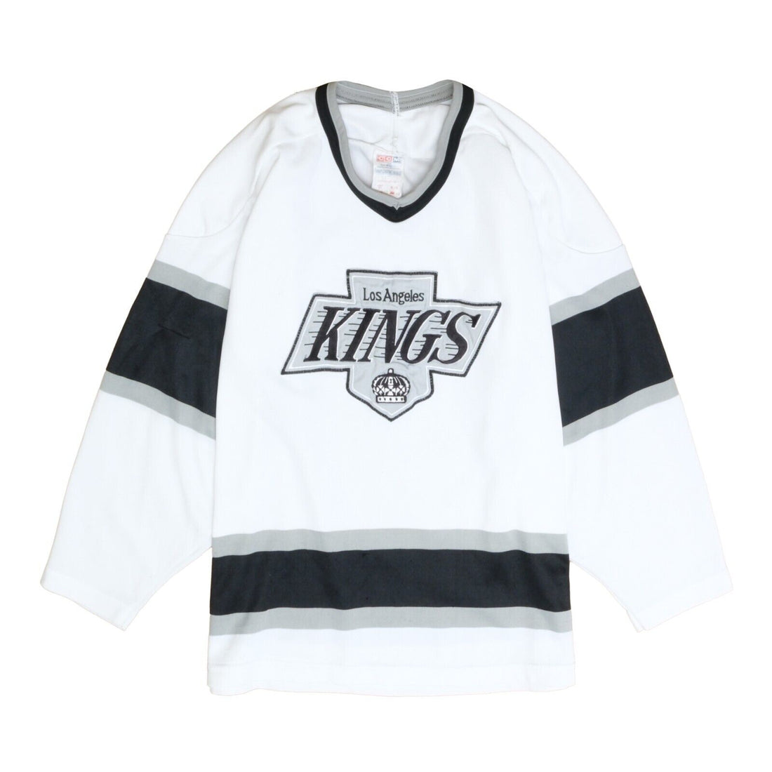 Vintage Los Angeles Kings CCM Maska Hockey Jersey Size Medium White 90s NHL