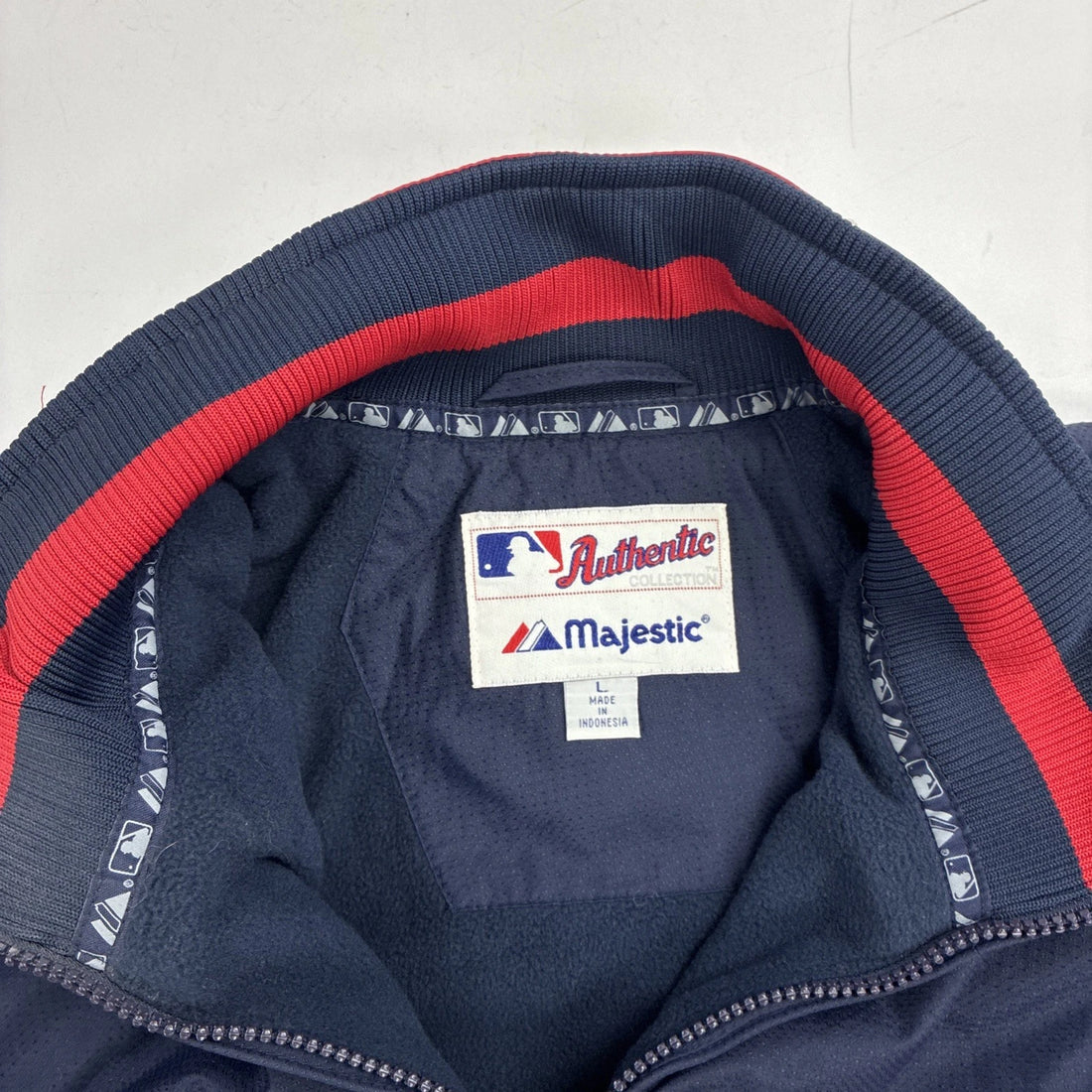 Vintage Cleveland Indians Majestic Dugout Jacket Size Large MLB