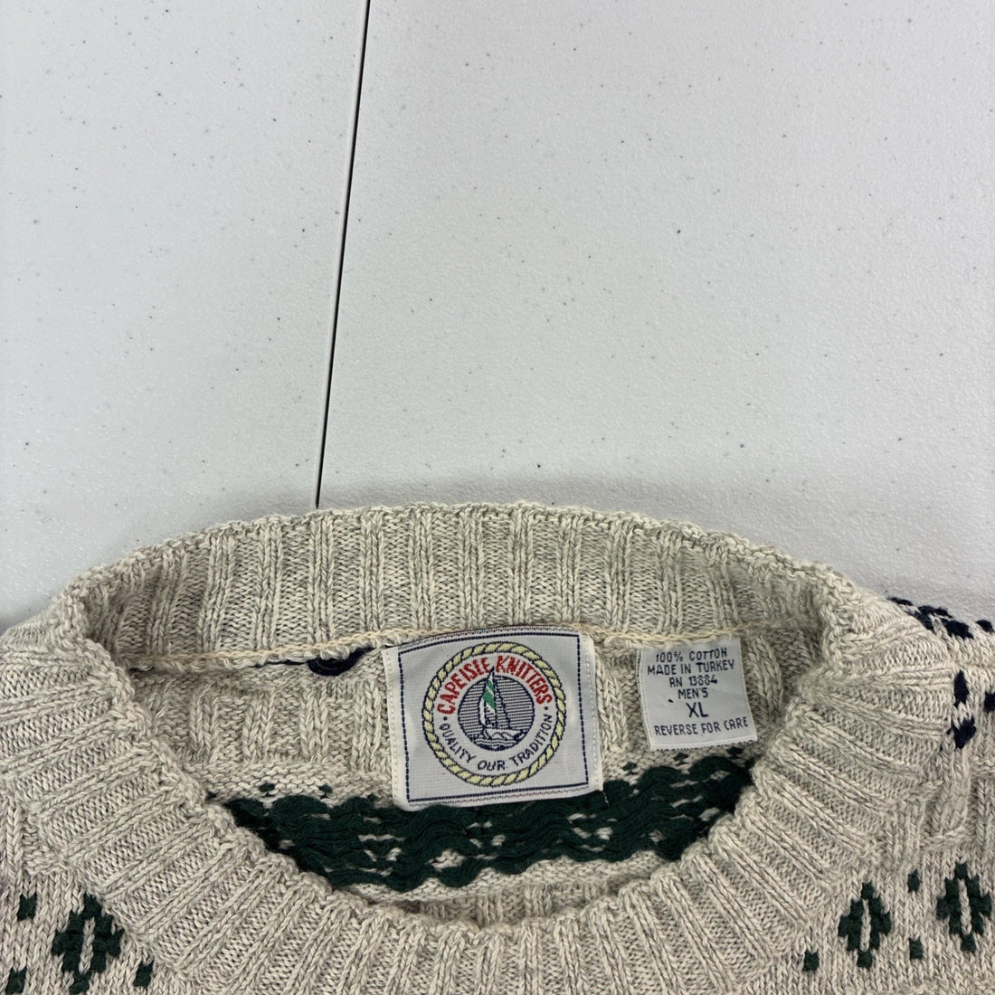 Vintage Cape Isle Knitters Sweater Size XL