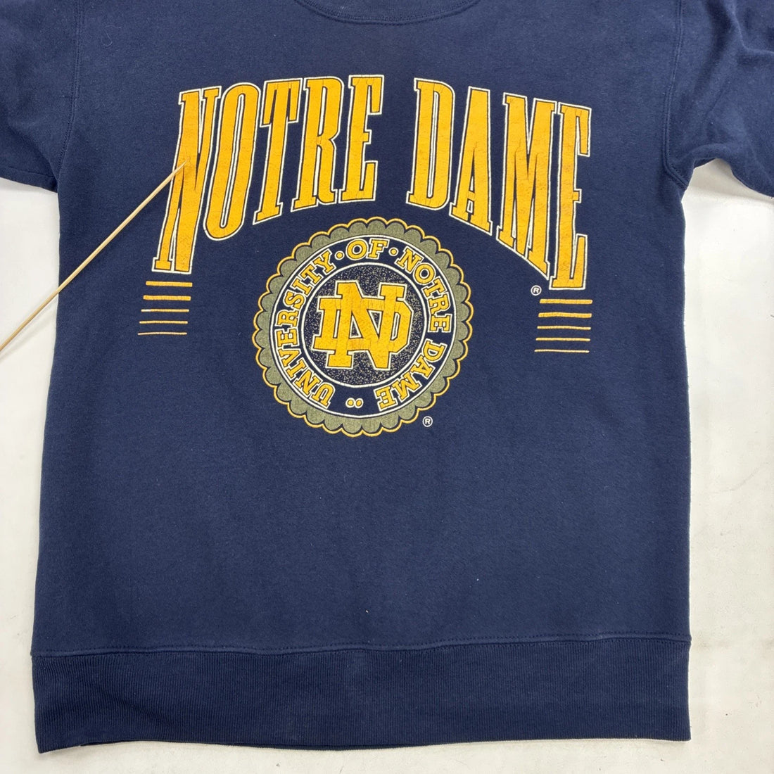 Vintage Notre Dame Fighting Irish Crest Crewneck Sweatshirt Size XL 90s NCAA