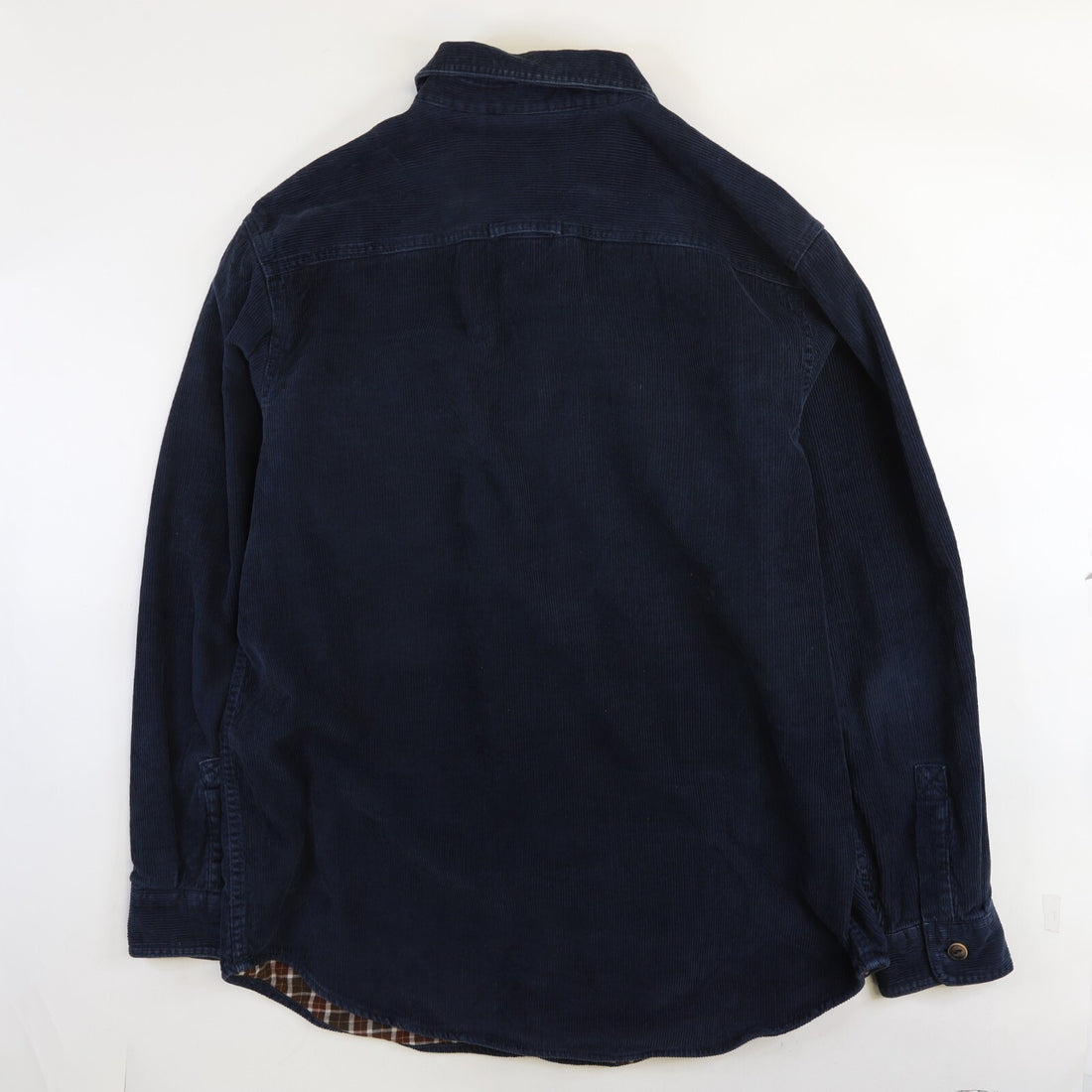 L.L. Bean Corduroy Button Up Shirt Size Medium Blue