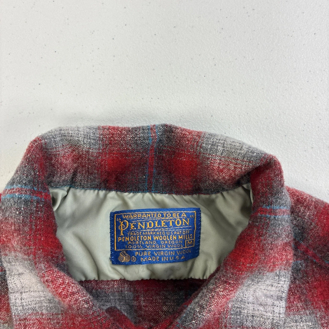 Vintage Pendleton Wool Board Button Up Shirt Size Medium