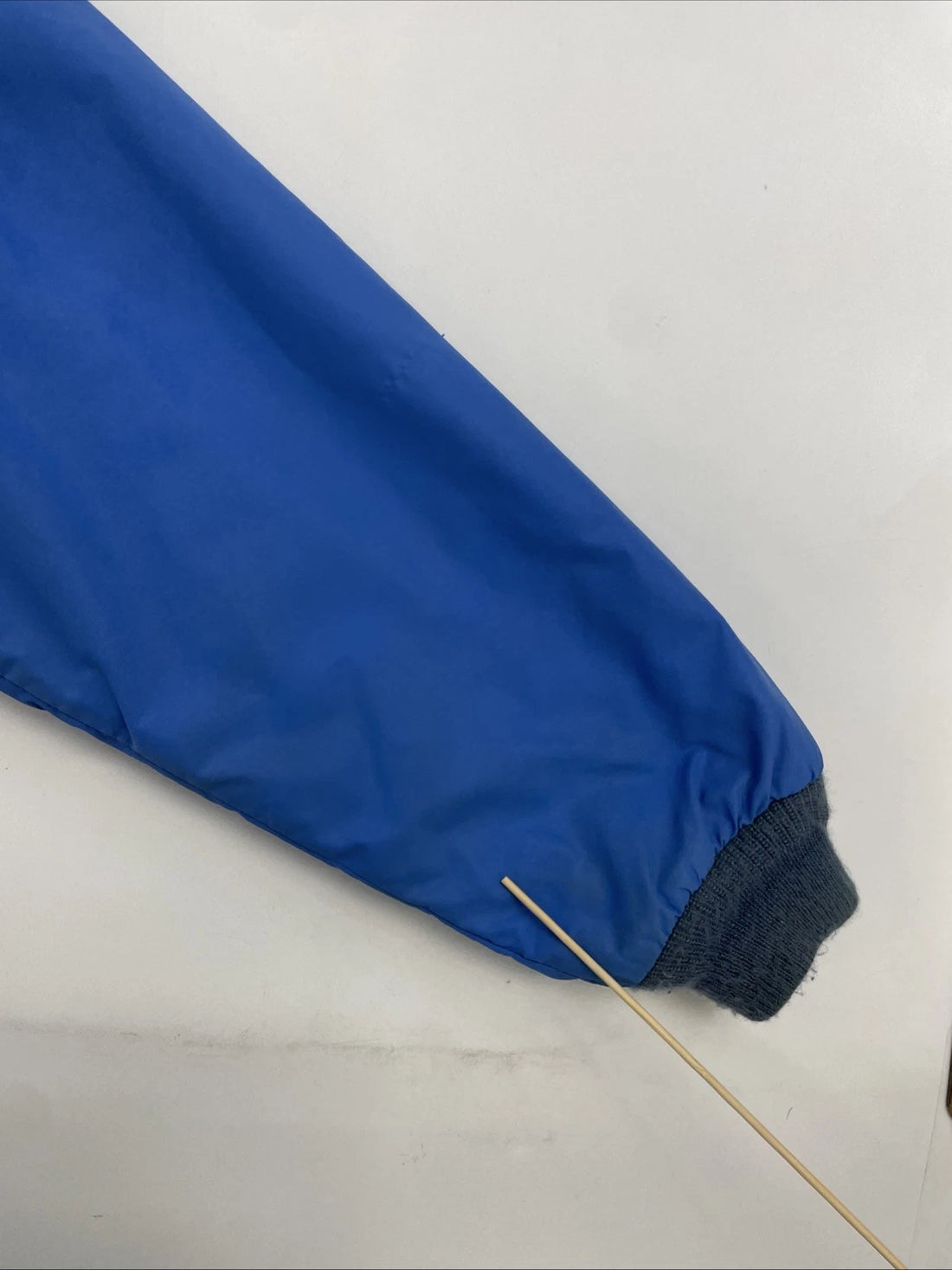 Vintage L.L. Bean Warm Up Fleece Lined Bomber Jacket Size Medium Tall Blue