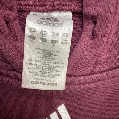 Vintage Adidas Sweatshirt Hoodie Size XS Red