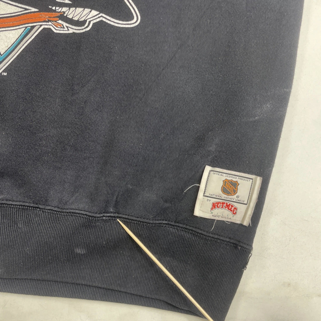 Vintage San Jose Sharks Nutmeg Sweatshirt Crewneck Size Large 90s NHL