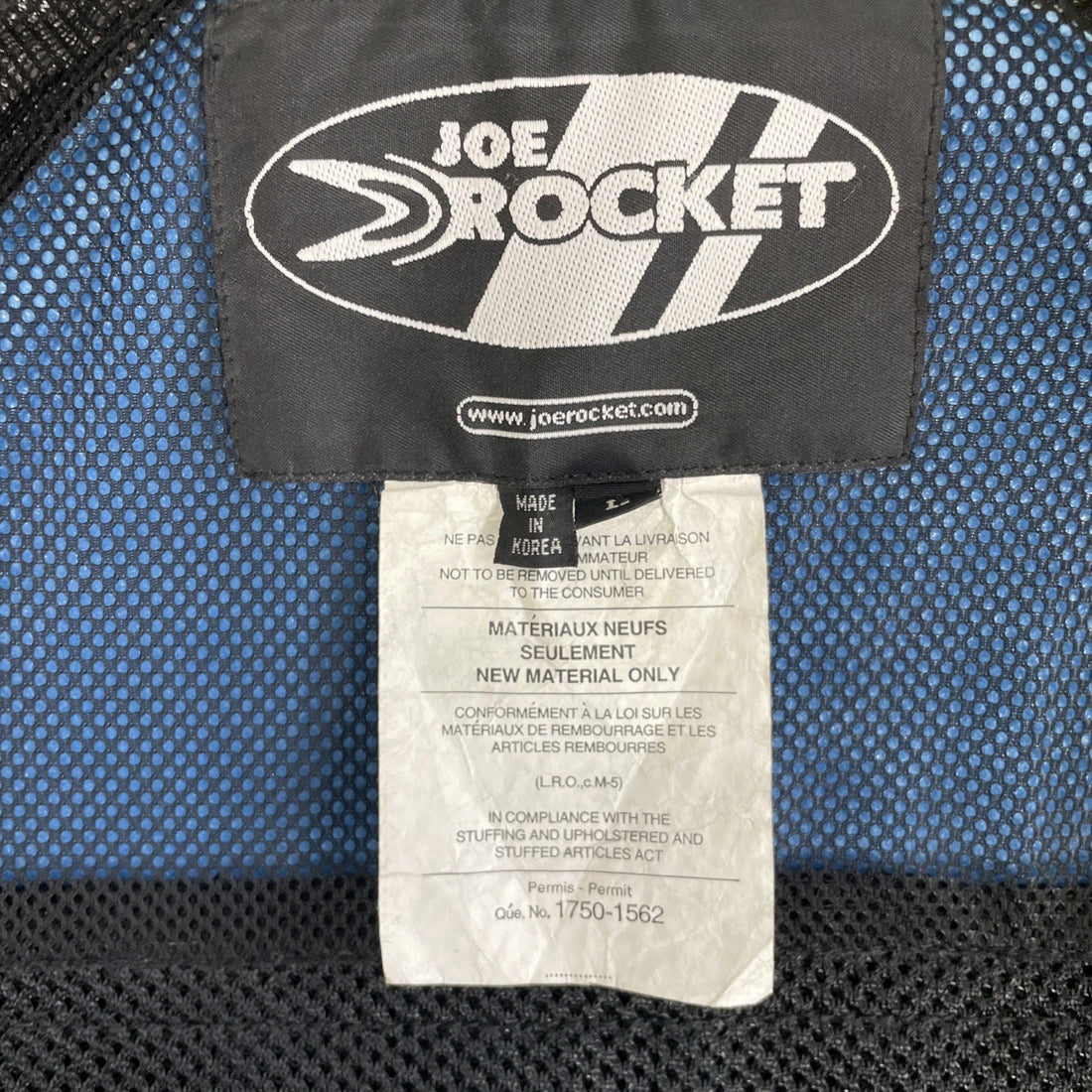 Joe Rocket Mesh Ballistic Racing Jacket Size Large Padded Armored