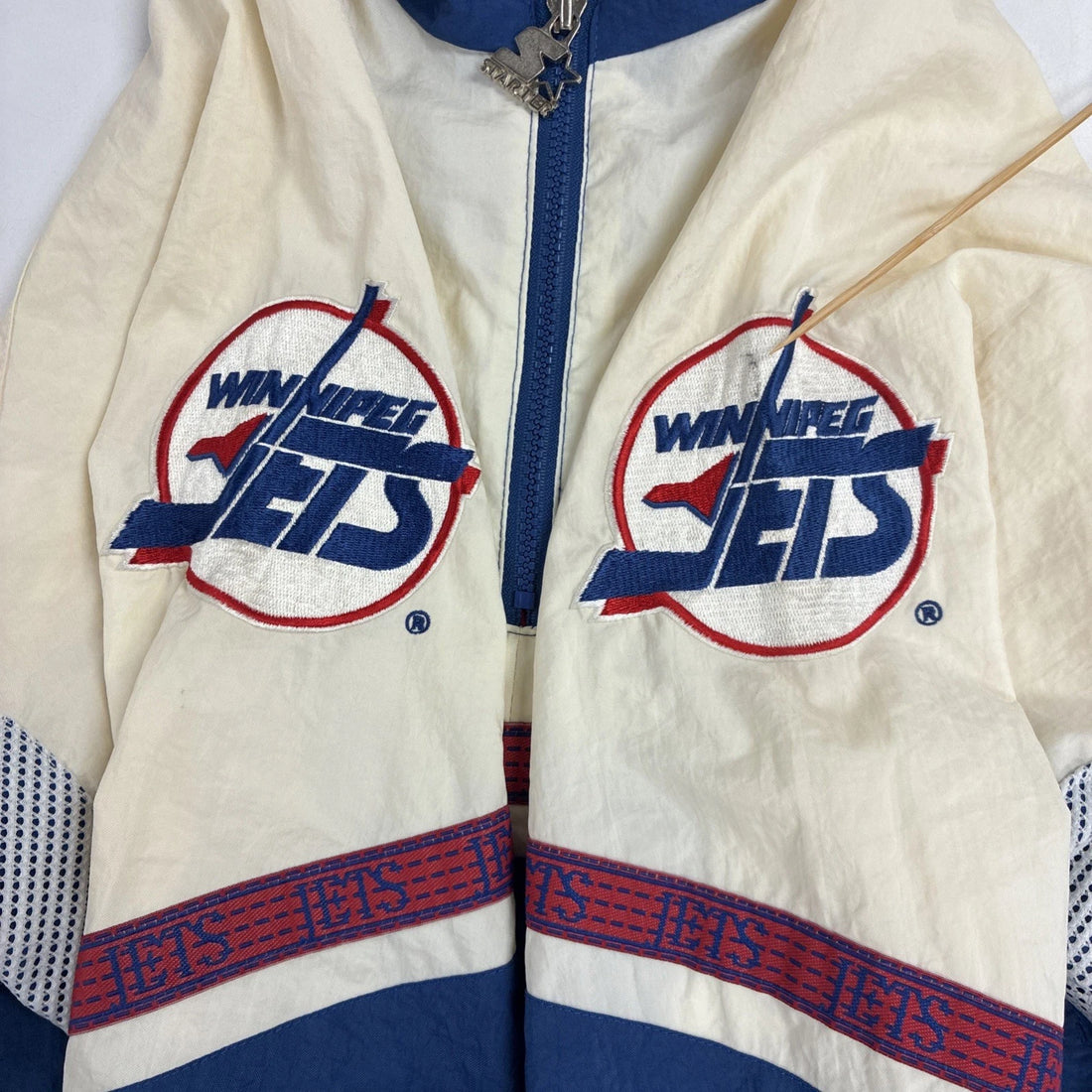 Vintage Winnipeg Jets Starter Windbreaker Light Jacket Size XL 90s NHL