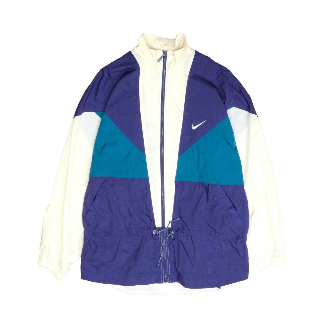 Vintage Nike Windbreaker Light Jacket Size XL Purple Teal 90s