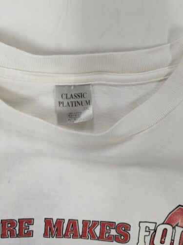 Vintage Chicago Bulls 1 More Makes 4 Breakthrough T-Shirt Size 2XL White 90s NBA