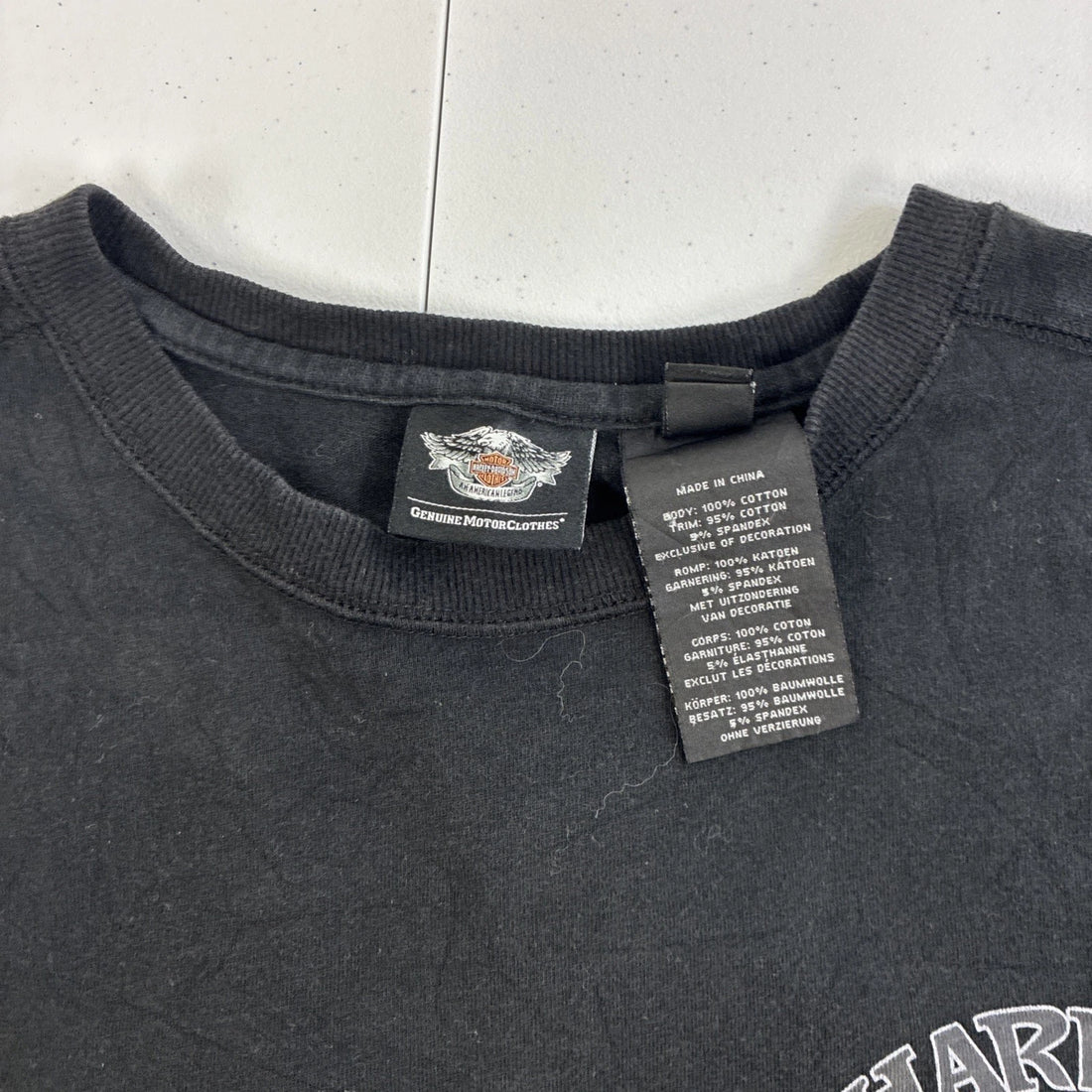 Harley Davidson Motorcycles Skull Long Sleeve T-Shirt Size XL