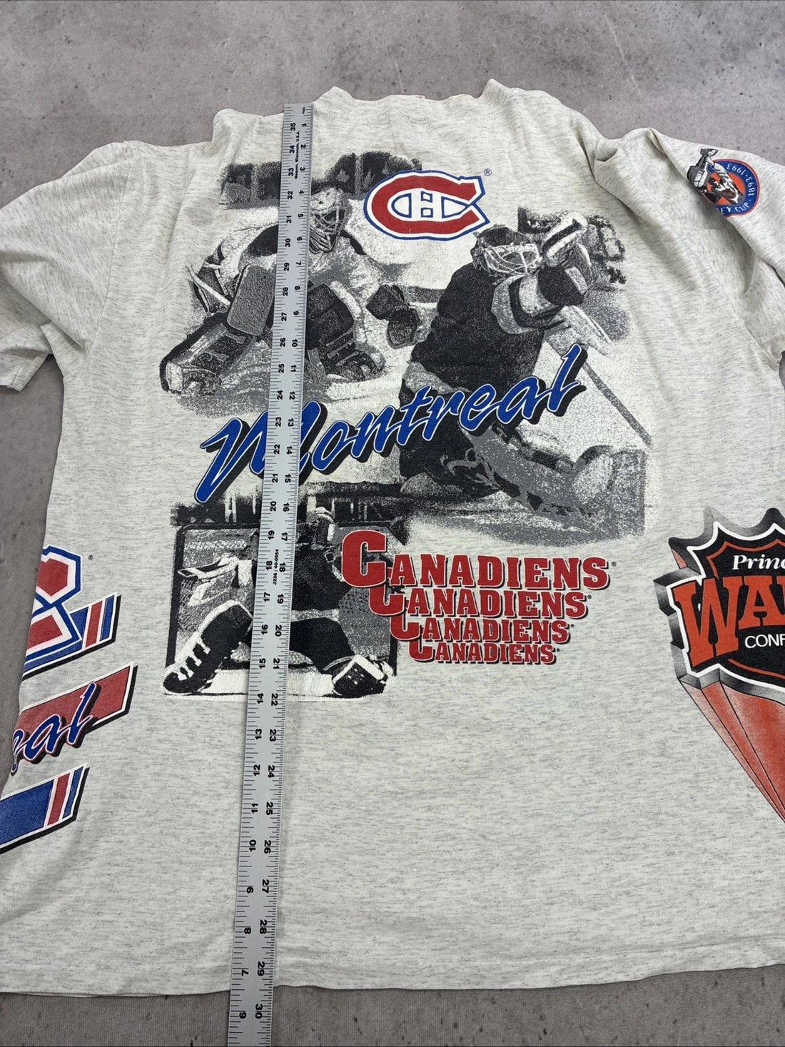 Montreal Canadiens Bulletin Athletic T-Shirt Size XL Vintage 90s NHL