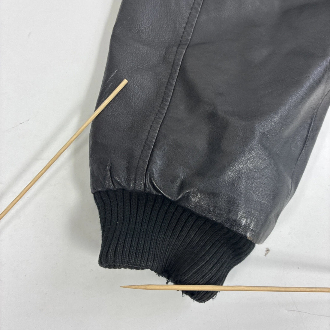 Mac Tools Leather Bomber Jacket Size Large