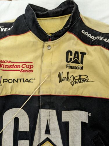 Vintage Ward Burton Cat JH Design Racing Jacket Size XL NASCAR