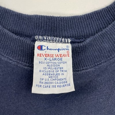 Vintage Champion Reverse Weave Crewneck Sweatshirt Size XL Blue 90s
