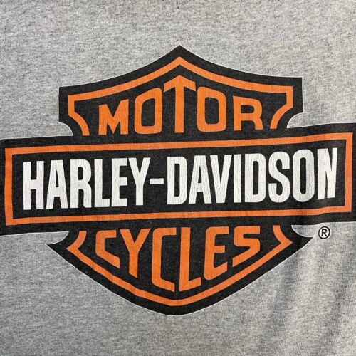 Harley Davidson Motorcycles T-Shirt Size XL Gray Biker