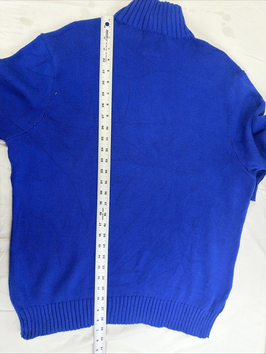 Vintage Polo Ralph Lauren 1/4 Zip Pullover Sweater Size Large Blue
