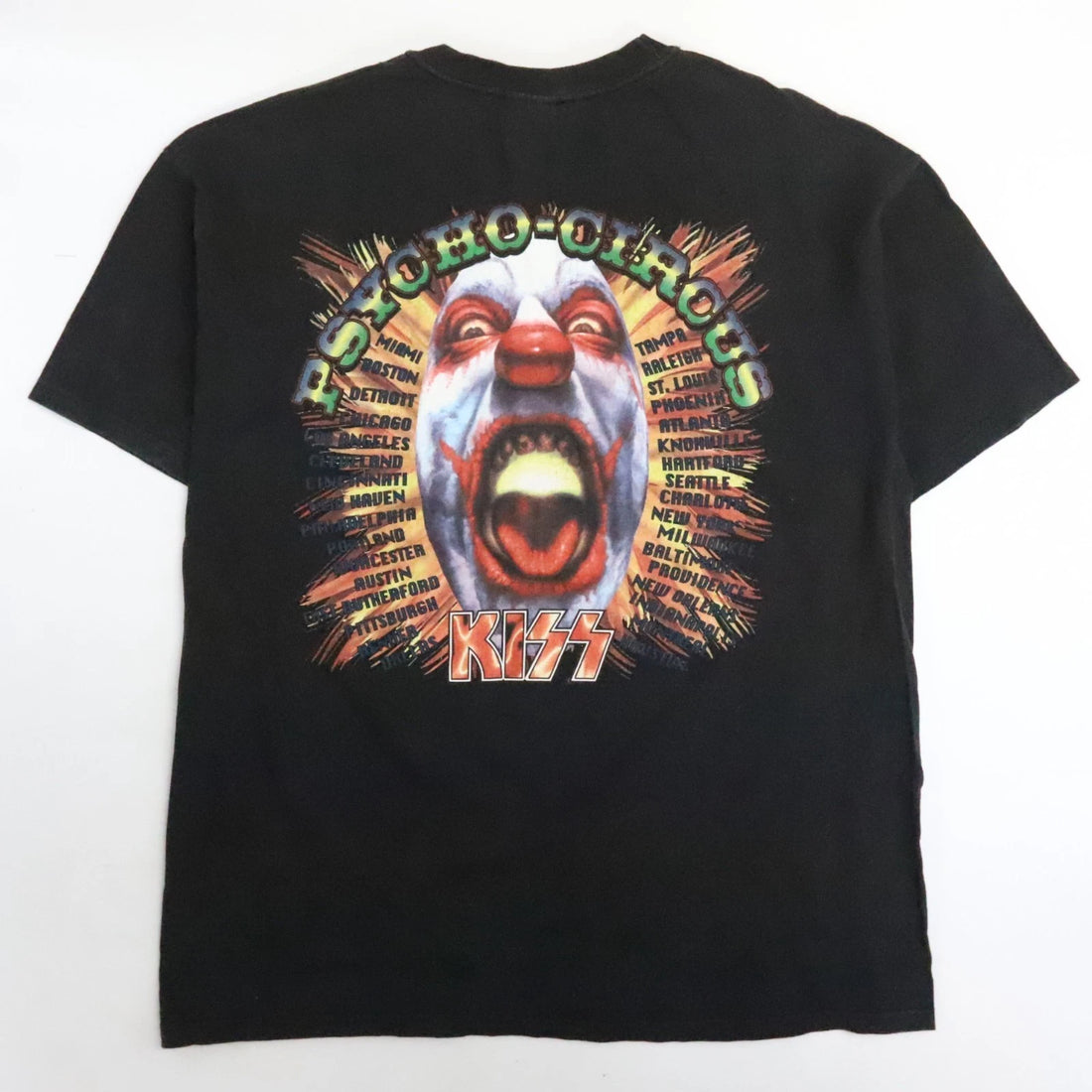 Vintage Kiss Psycho Circus Tour T-Shirt Size XL Band Tee
