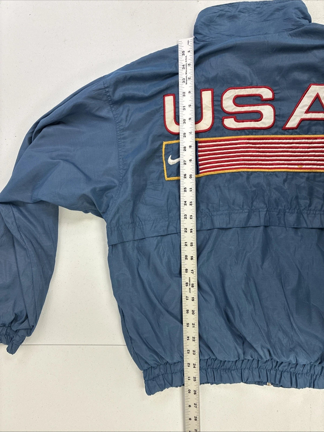 Vintage Nike USA Flag Olympic Track & Field Windbreaker Jacket Size Large