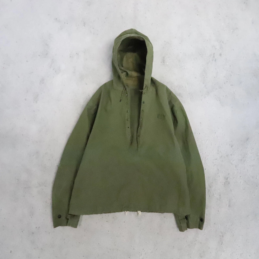 Vintage WW2 WWII USN Deck Smock Parka Jacket Size Large 40s
