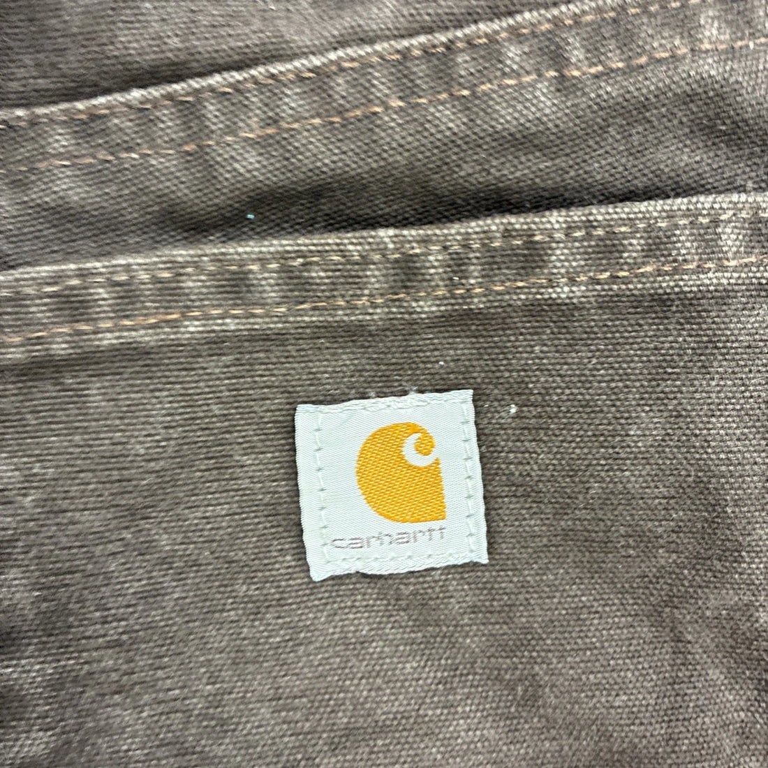 Carhartt Canvas Carpenter Double Knee Work Pants Womens Size 6 Brown