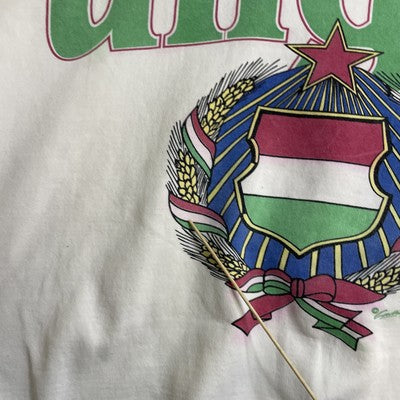 Vintage Hungary Spell Out Crewneck Sweatshirt Size XL 90s