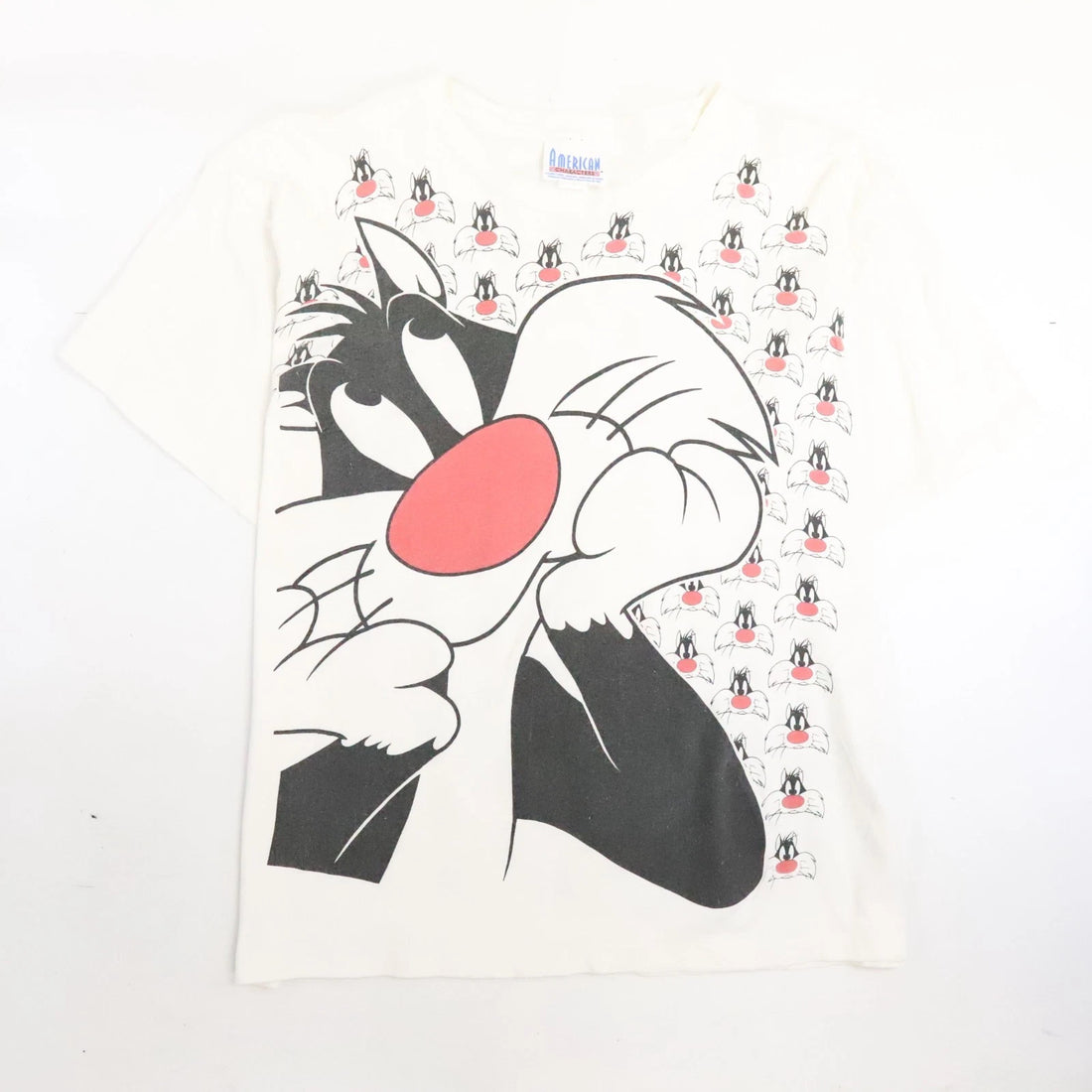 Vintage Sylvester Looney Tunes T-Shirt Size XL All Over Print 1995 90s