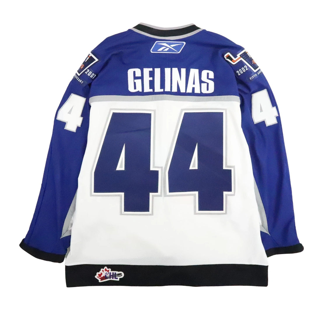 Lewiston Maineiacs Eric Gelinas Jersey Large Fifth Anniversary 2007 LCH QMJHL