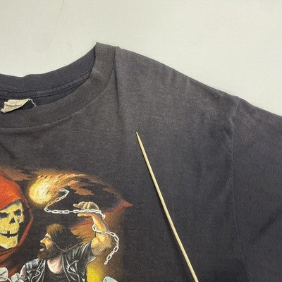 Vintage Grim Reaper 3D Emblem Easyriders T-Shirt Size 2XL