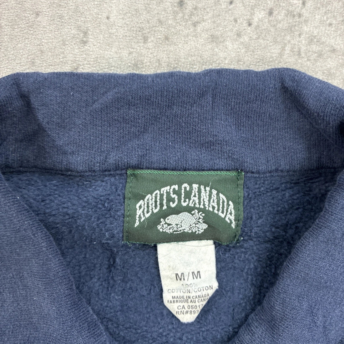 Vintage Roots Canada 1/4 Zip Pullover Sweatshirt Size Medium