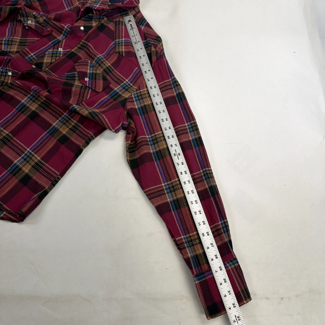 Wrangler Western Pearl Snap Shirt Size XL Plaid