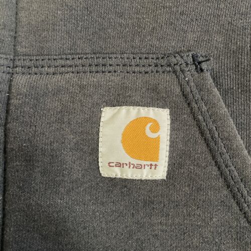 Vintage Carhartt Sweatshirt Hoodie Size 2XL Tall Blue Thermal Lined Throwback Vault